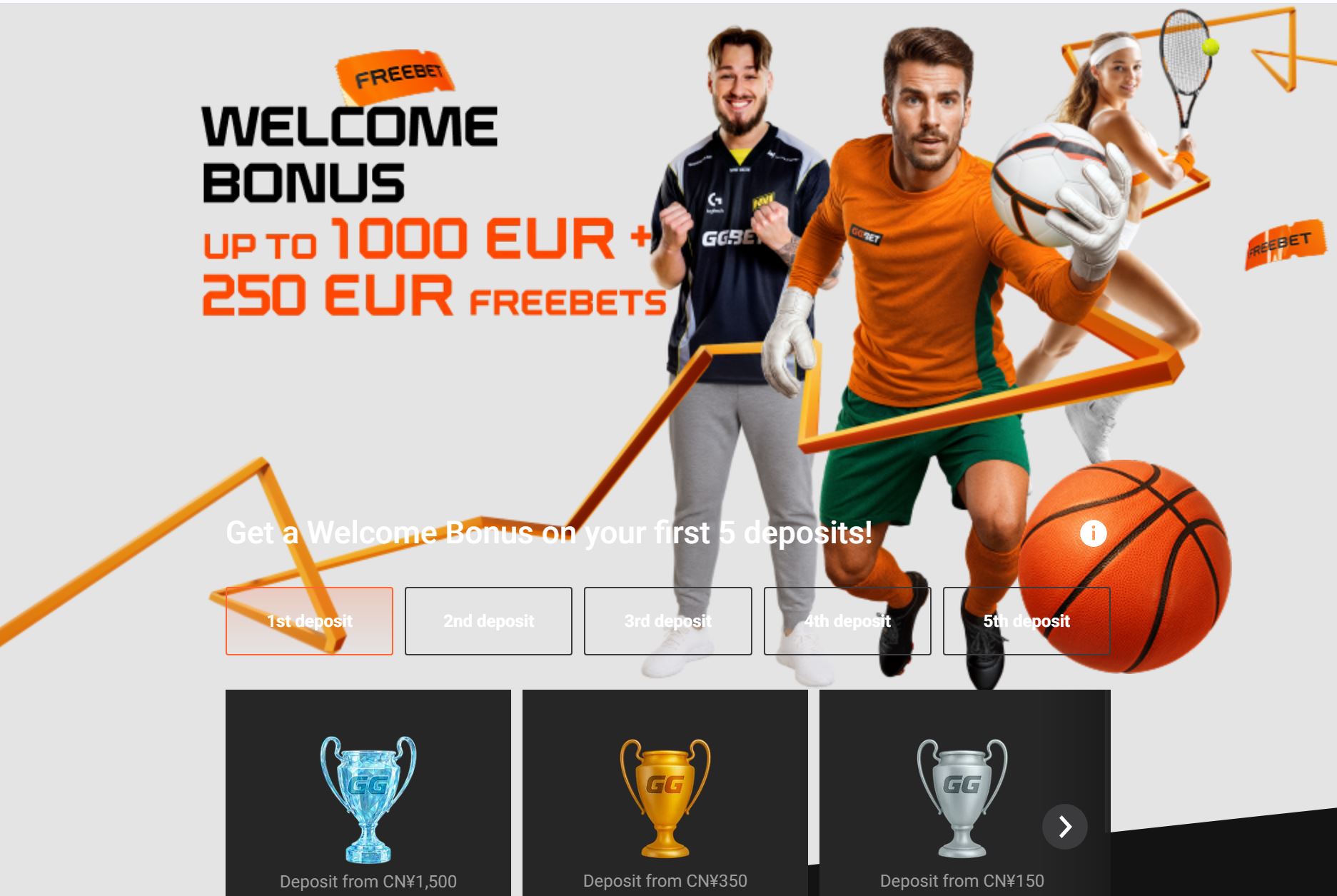 Join 1ggbet to get welcome bonus